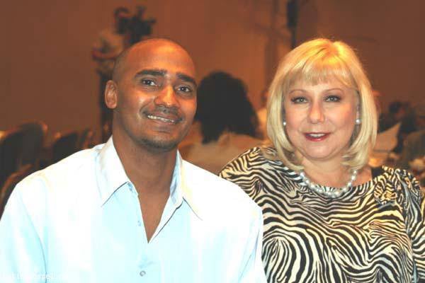 Jose Castro AKA JC SUAVE  and TV Talk show host  Cristina Saralegui 
